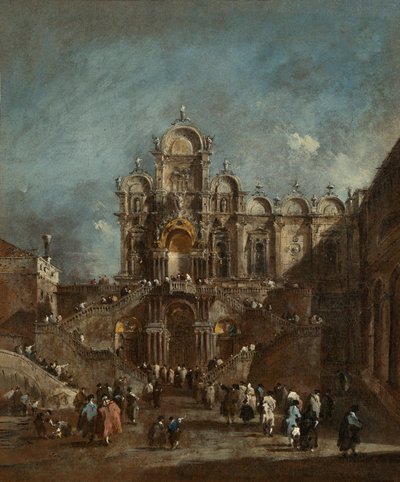 Temporary Tribune in the Campo San Zanipolo, Venice by Francesco Guardi